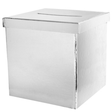 Tirelire Argent métallisé 20 x 20 x 20 cm