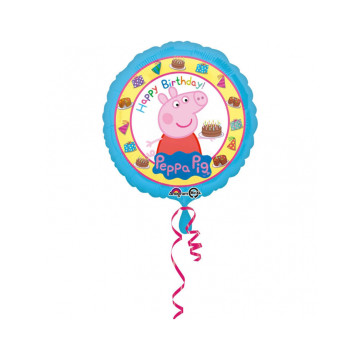 Ballon de 43 cm peppa pig Happy Birthday
