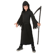 Costume Faucheuse Halloween - 5 Pièces (cape, Faucille, Masque, Gants) - Pour Adulte, Ambiance Effrayante