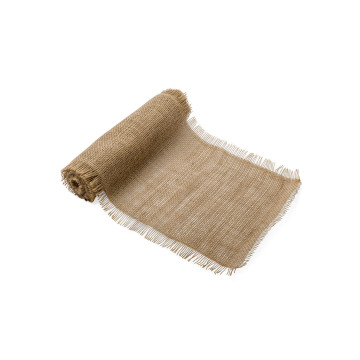 Ruban de table jute avec franges 5 m