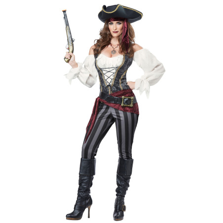 Déguisement gris femme de pirate