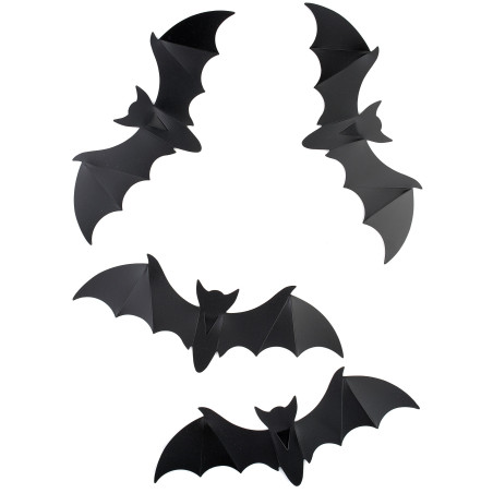 12 chauve-souris de 15 cm murales décoratves 12 chauve-souris de 15 cm murales décoratves