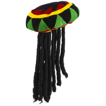 Bonnet rasta avec dreadlocks