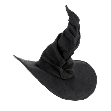 Chapeau de sorcière halloween velours noir taille adulte