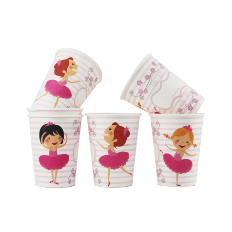 Lot de 6 gobelets Ballerine