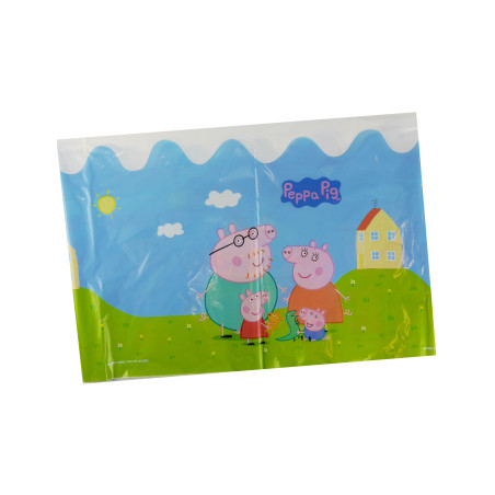 Nappe de 130 x 180 cm peppa pig en plastique