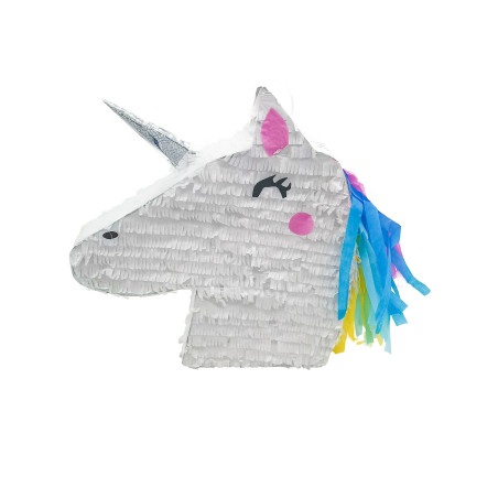 Pinata de 47 x 32 x 8 cm de tête licorne kawaï