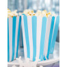 Lot de 5 boîtes Popcorn bleu