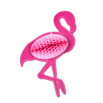 Suspension flamant rose