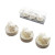 Lot de 3 bougies chauffe-plat blanches ourson D 4 cm Lot de 3 bougies chauffe-plat blanches ourson D 4 cm