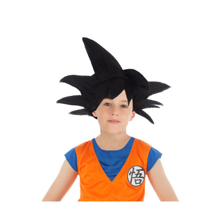 Perruque enfant noire de Goku Saiyan dragon ball z