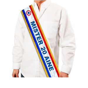 Écharpe “Mister Retraité” – Accessoire Humour Pour Fête Départ à La Retraite