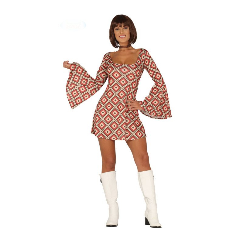 Déguisement robe disco losange femme