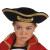 Chapeau Pirate Joey enfant noir avec galon or Chapeau Pirate Joey enfant noir avec galon or