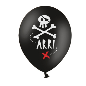 Lot de 6 ballons pirates