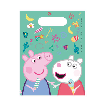 6 Sacs cadeaux de peppa pig