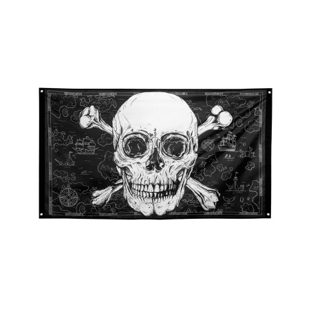 Drapeau de pirate 90 x 150 cm Jolly Roger