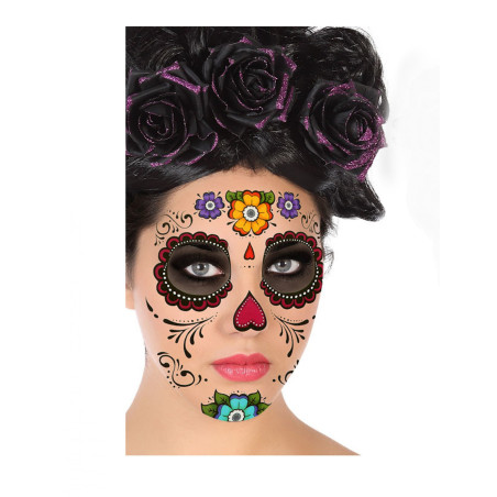 Tatouage dia de los muertos visage