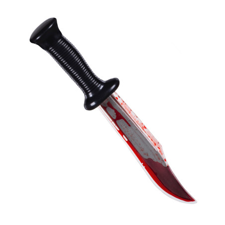 Couteau sanglant halloween assassin de 33 cm