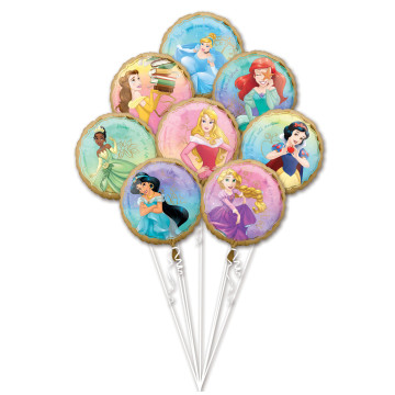 Bouquet 8 ballons princesses Disney