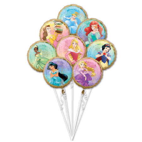 Bouquet 8 ballons princesses Disney