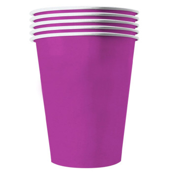 Lot de 20 gobelets cups violets 53 cl américains en carton recyclable