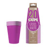 Lot de 20 gobelets cups violets 53 cl américains en carton recyclable