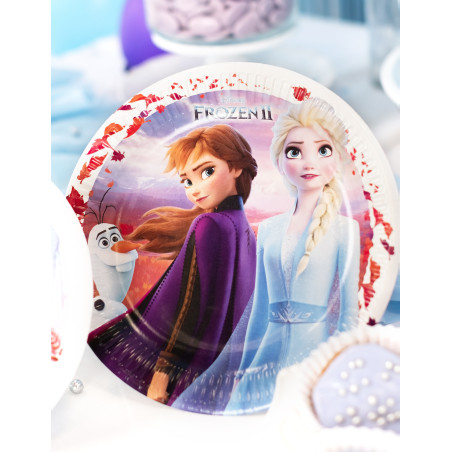 8 Assiettes en carton FSC La Reine des Neiges 2