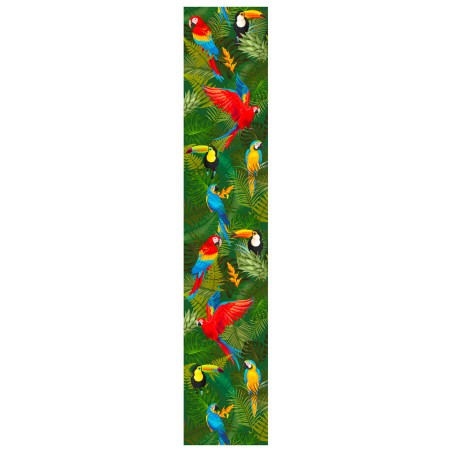 Chemin de table 30 x 5 cm en de oiseaux tropicaux en tissu non tissé