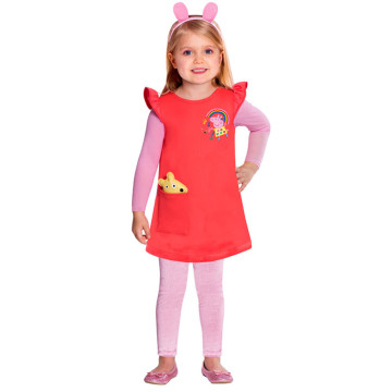 Déguisement fille de robe peppa pig