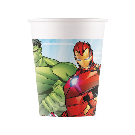 Lot de 8 gobelets Avengers en carton