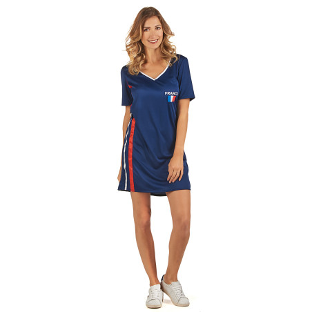 Robe femme de france supporter