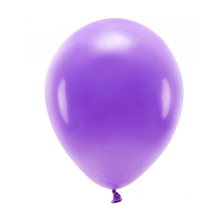 Lot de 100 ballons en latex pastel de 26 cm violet
