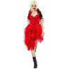 Robe Harley Quinn rouge pour femme