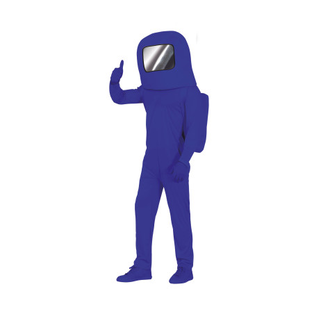 Déguisement bleu astronaute de jeux vidéo adolescent