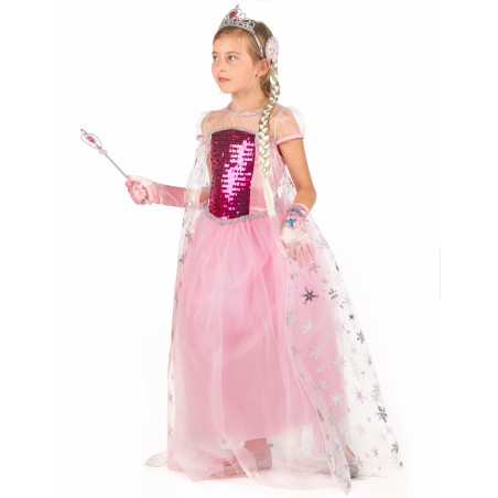 Déguisement et accessoires de princesse rose fille