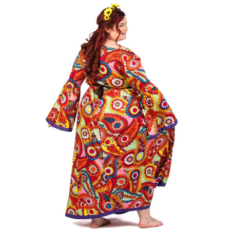 Déguisement de Hippie Femme grande taille robe