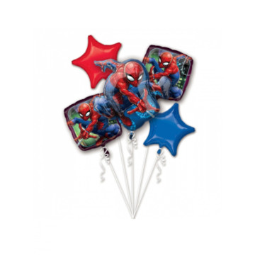 Bouquet de 5 ballons Spiderman