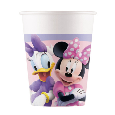 Lot de 8 gobelets jetables en plastique Minnie