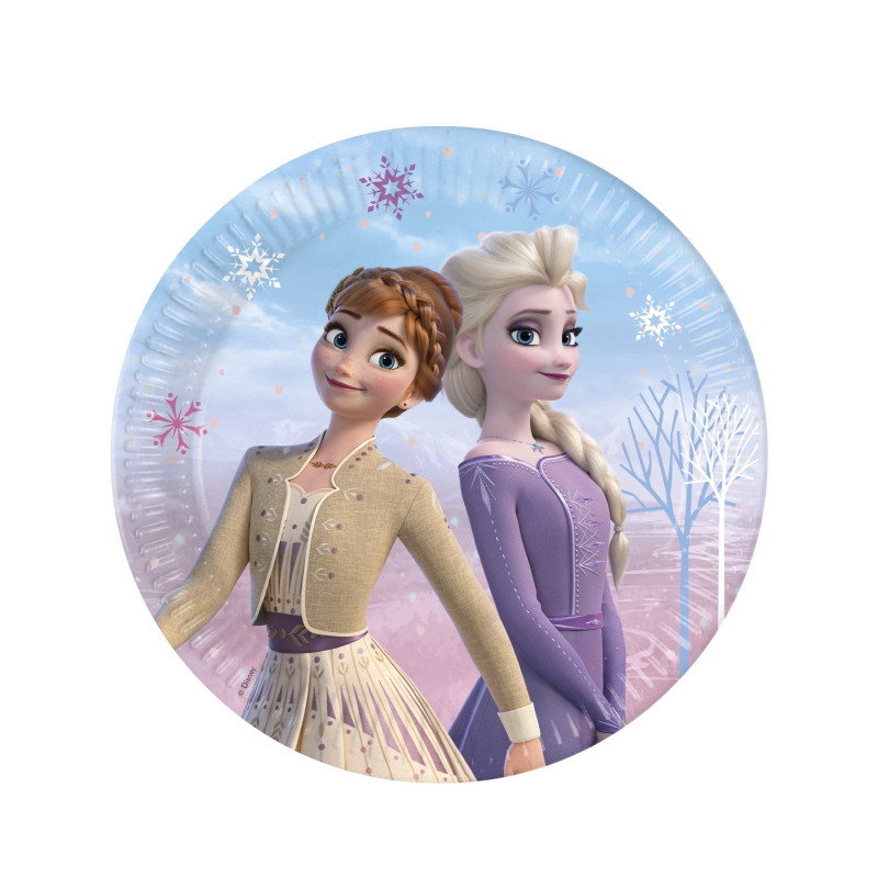 Affiche anniversaire personnalisée - Thème Frozen Reine & Violet