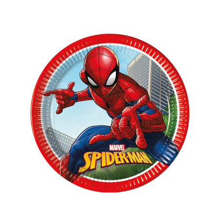 Lot de 8 assiettes Spiderman