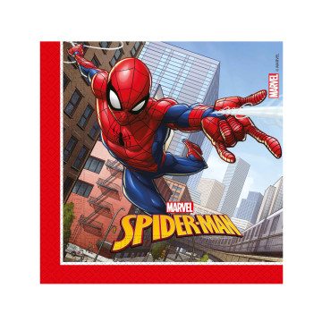 Lot de 20 serviettes Spiderman