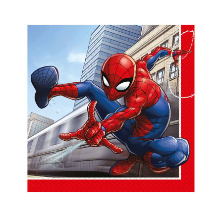 Lot de 20 serviettes Spiderman