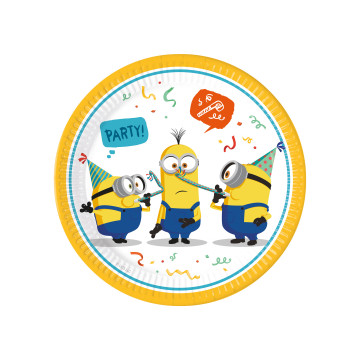 Lot de 8 assiettes Minions