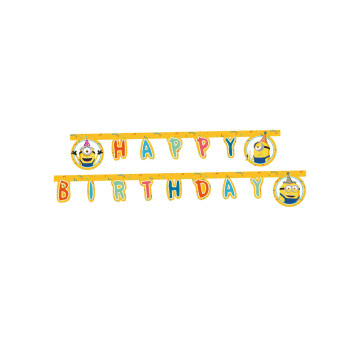 Guirlande en papier Happy Birthday Minions