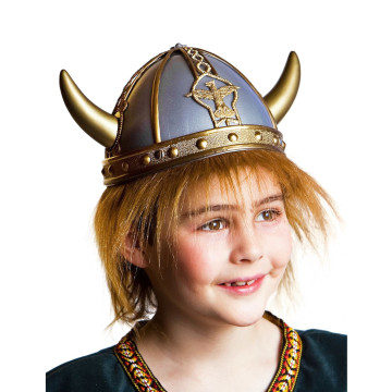 Casque de viking gris enfant