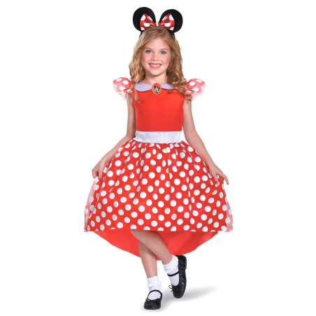 Déguisement classique fille de minnie mouse rouge