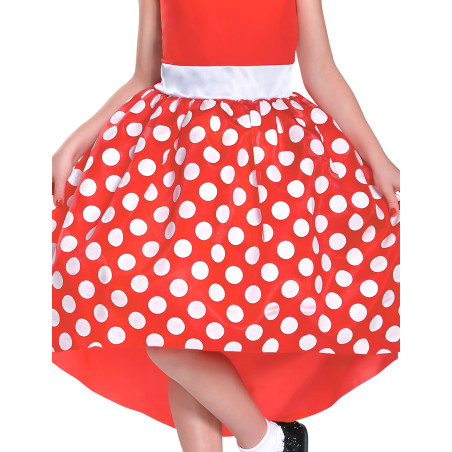 Déguisement classique fille de minnie mouse rouge