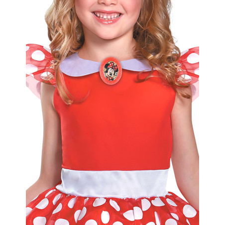 Déguisement classique fille de minnie mouse rouge