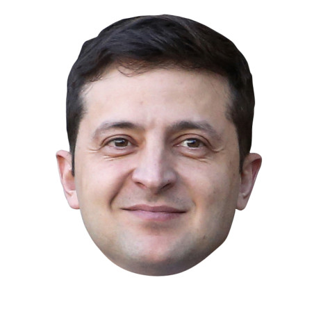 Masque en carton Volodymyr Zelensky